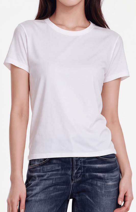 1210 - Women's Cotton Crew Neck T-shirt