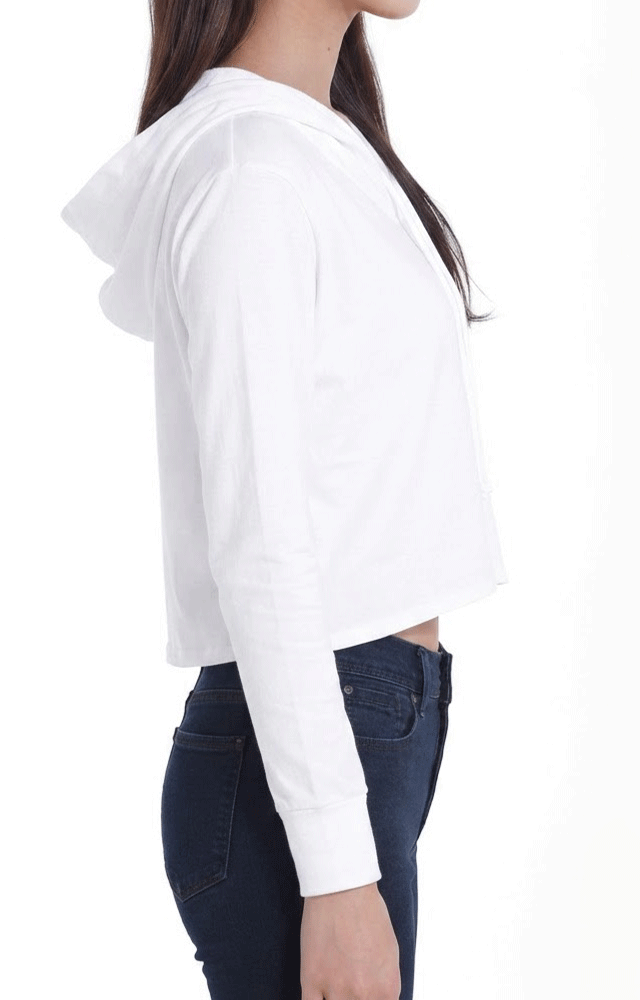 1490 - Women's CVC Cropped Hoodie