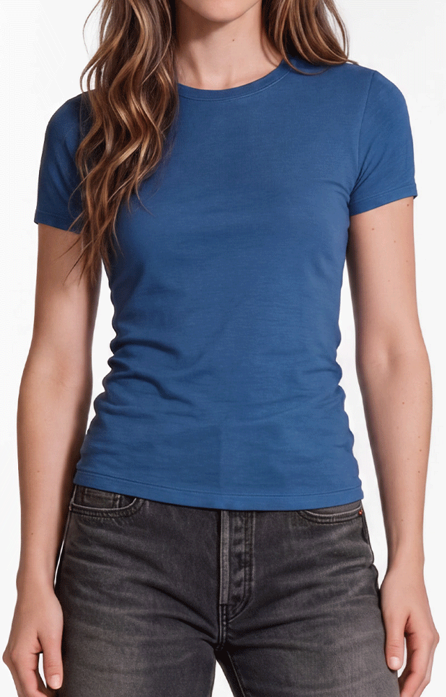 1410 - Women's CVC Crew Neck T-shirt
