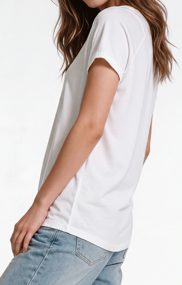 1474 - Women's CVC Loose S/S Raglan