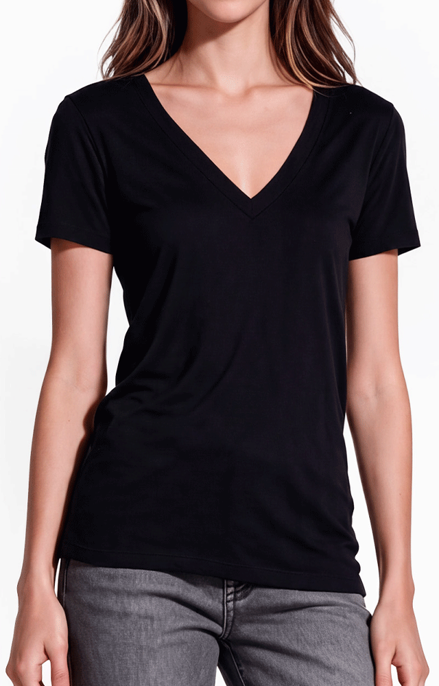 1412 - Women's CVC V-Neck T-shirt