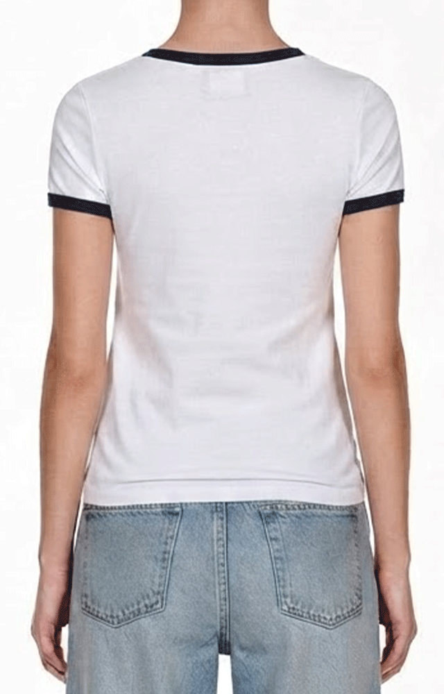 1431 - Women's CVC Ringer T-shirt