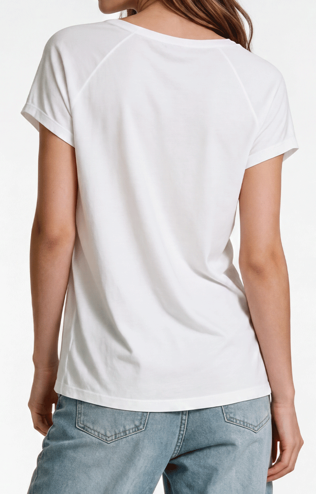 1474 - Women's CVC Loose S/S Raglan