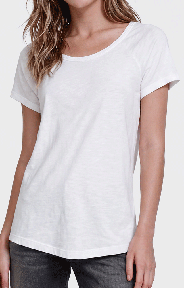 1474 - Women's CVC Loose S/S Raglan