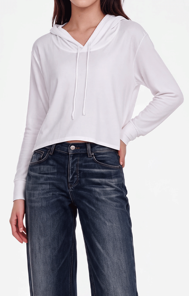 1490 - Women's CVC Cropped Hoodie