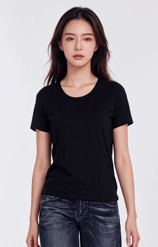 1420 - Women's CVC Melrose High Low T-shirt
