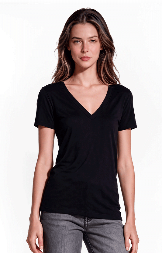 1412 - Women's CVC V-Neck T-shirt