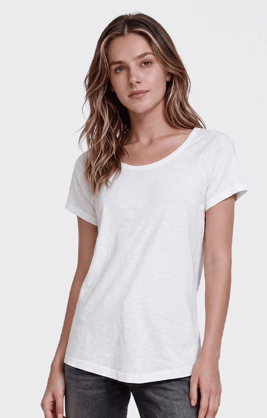 1474 - Women's CVC Loose S/S Raglan